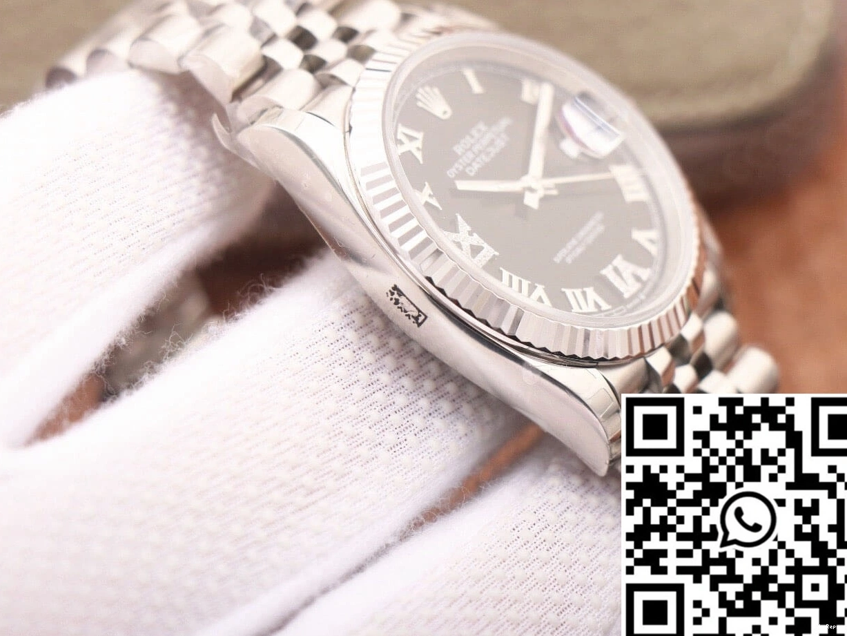 Rolex Diamond-set Datejust EW M126233 Factory Black Dial 0501
